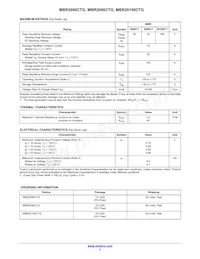 MBR2080CT Datasheet Pagina 2