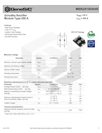 MBR2X100A045 데이터 시트 표지