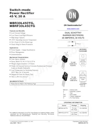 MBR30L45CTG Datasheet Cover