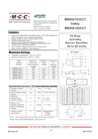 MBRB1040CT-TP Datasheet Copertura