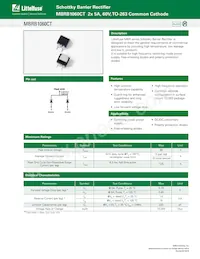 MBRB1060CT Datasheet Cover