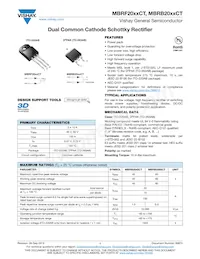 MBRB2035CTHE3_A/I Datasheet Cover