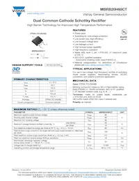 MBRB20H60CTHE3/81 Datasheet Cover