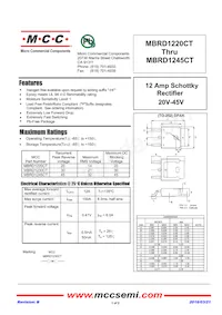 MBRD1230CT-TP Datenblatt Cover