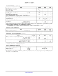 MBRF10H150CTG Datasheet Page 2