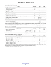 MBRF20L45CTG Datasheet Pagina 2