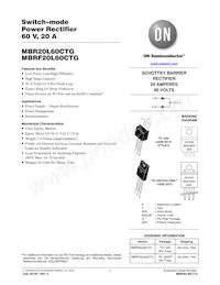 MBRF20L60CTG Datasheet Cover