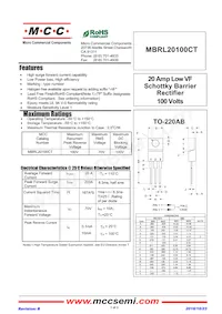 MBRL20100CT-BP Datasheet Cover