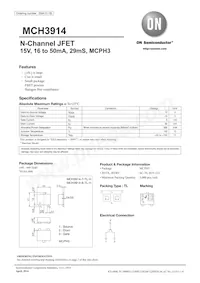 MCH3914-7-TL-H Datasheet Cover