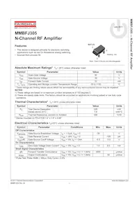 MMBFJ305 Datasheet Page 2