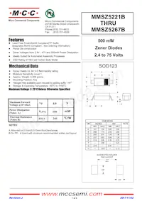 MMSZ5267B-TP Datasheet Cover