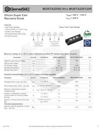 MURTA20060R Datasheet Cover