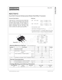 NDC7001C Datasheet Page 2