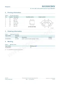 NX3008CBKV Datasheet Page 2