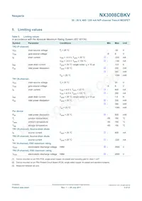 NX3008CBKV Datasheet Pagina 3