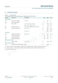NX3008PBKS Datasheet Page 3