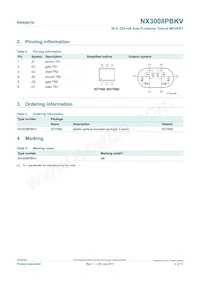 NX3008PBKV Datasheet Page 2
