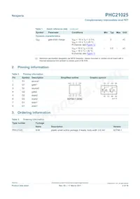 PHC21025 Datasheet Pagina 2