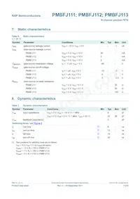 PMBFJ113 Datasheet Page 3