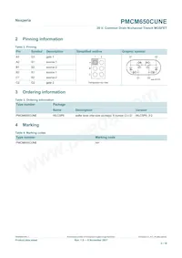PMCM650CUNEZ Datasheet Page 2