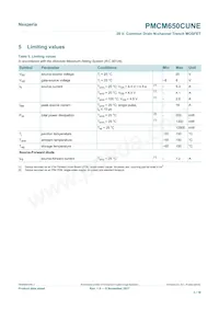 PMCM650CUNEZ Datasheet Page 3