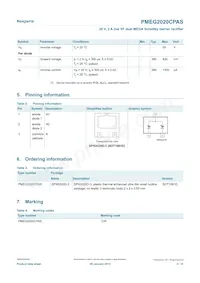 PMEG2020CPASX Datasheet Page 2