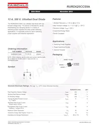 RURD620CCS9A-F085P Datasheet Cover