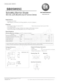 SB05W05C-TB-E Datasheet Cover