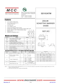 SD103ATW-TP Datasheet Copertura