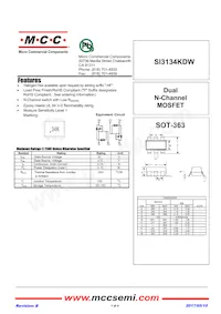 SI3134KDW-TP Datasheet Cover