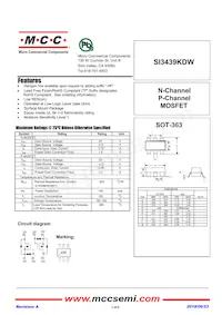 SI3439KDW-TP Datenblatt Cover