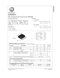 SI4542DY Datasheet Cover