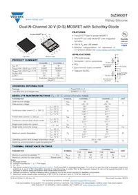 SIZ980DT-T1-GE3 Datasheet Cover