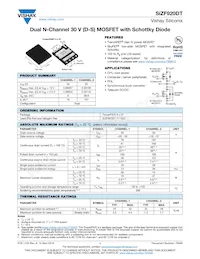 SIZF920DT-T1-GE3 Datasheet Cover