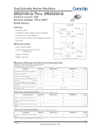 SR20200-G Datasheet Cover
