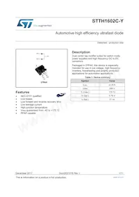 STTH1602CGY-TR Datasheet Cover
