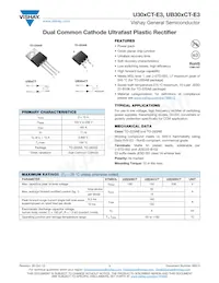 UB30DCT-E3/8W Datasheet Cover