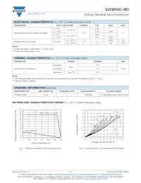 V20W60C-M3/I Datasheet Page 2