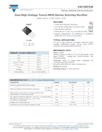 V40100PGW-M3/4W Datasheet Cover