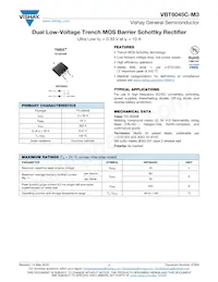 VBT6045C-M3/4W Datasheet Cover