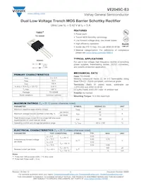 VE2045C-E3/45 Datasheet Cover