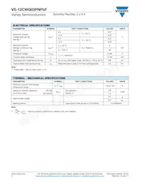 VS-12CWQ03FNTRPBF數據表 頁面 2