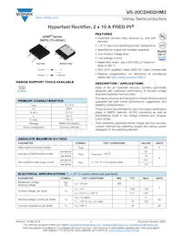 VS-20CDH02HM3/I Datenblatt Cover