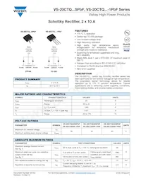 VS-20CTQ040SPBF Datasheet Cover