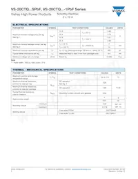 VS-20CTQ040SPBF Datasheet Page 2