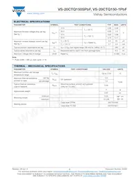 VS-20CTQ150-1PBF Datasheet Pagina 2