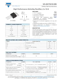 VS-20CTQ150-M3 Datasheet Cover