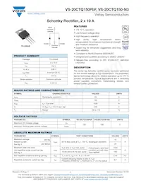 VS-20CTQ150-N3 Datasheet Cover