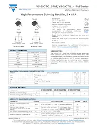 VS-25CTQ040SPBF Datasheet Cover