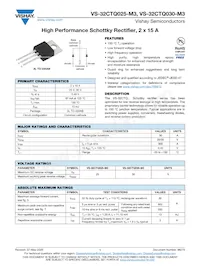 VS-32CTQ030-M3 Datasheet Copertura